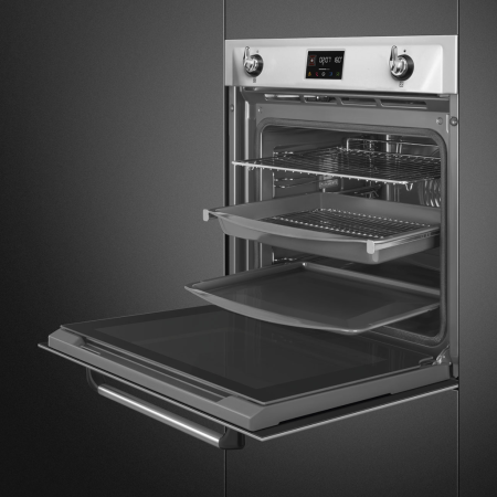 Встраиваемый электрическии духовой шкаф Smeg SOP6902S2PX
